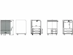 Caisson De Bureau Noir Sur Roulettes - Coloris: Noir -mobilier de bureau Shop meuble bureau 10041837