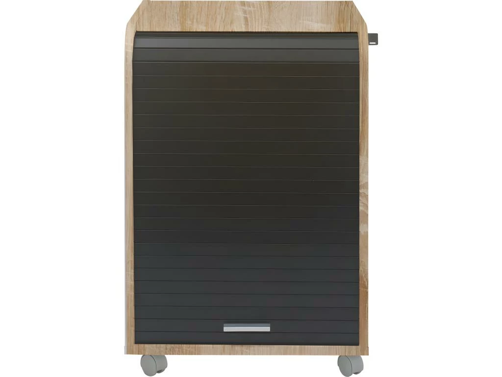 Caisson De Bureau Chêne Bicolore - Coloris: Noir 2 Caisson De Bureau Chêne Bicolore - Coloris: Noir – Image 2