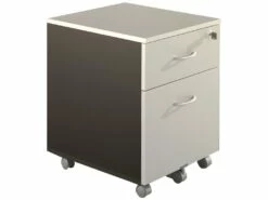 Caisson De Bureau 2 Tiroirs Gris Anthracite
