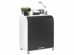 Bureau Informatique Blanc Et Noir