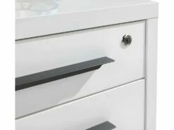 Caisson De Rangement à Roulettes 3 Tiroirs Blanc Laqué - NET -mobilier de bureau Shop meuble bureau 10047515