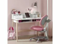 BODHI WHITE - Bureau 2 Tiroirs + Niches Blanc Et Bois 7 BODHI WHITE - Bureau 2 Tiroirs + Niches Blanc Et Bois -mobilier de bureau Shop meuble bureau 10507061