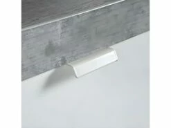 Caisson Rangement Mobile Bureau 3 Tiroirs Gris Et Blanc Laqué - GRANIT -mobilier de bureau Shop meuble bureau 10633073