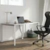 Bureau Professionnel 1 Personne - Blanc - L120 Cm - DOWNTOWN