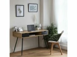 Bureau Scandinave Bois, Tiroirs Noirs BJORN - HAPPY GARDEN -mobilier de bureau Shop meuble bureau 10779245