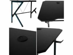 Bureau Gamer Noir ANNA - HAPPY GARDEN -mobilier de bureau Shop meuble bureau 10780857