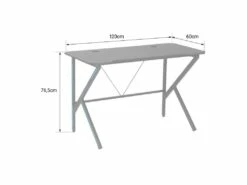 Bureau Gamer Noir ANNA - HAPPY GARDEN -mobilier de bureau Shop meuble bureau 10780859