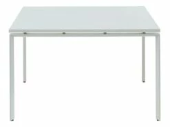 Table De Réunion Carrée - 4 Personnes - Blanc - L120 Cm - DOWNTOWN -mobilier de bureau Shop meuble bureau 10878831