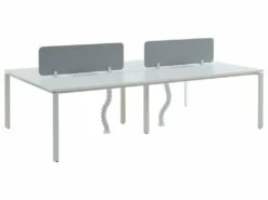 Bureau Bench 4 Personnes - Blanc - L140 Cm - Avec Séparateurs - DOWNTOWN 10 Bureau Bench 4 Personnes - Blanc - L140 Cm - Avec Séparateurs - DOWNTOWN -mobilier de bureau Shop meuble bureau 10903755