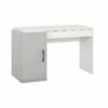 Bureau 1 Porte 1 Tiroir Blanc/Gris - MOONLA