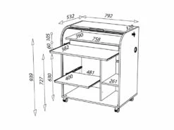 Bureau Secrétaire à Rideau Noir - TOP N°2 5 Bureau Secrétaire à Rideau Noir - TOP N°2 -mobilier de bureau Shop meuble bureau 11142753