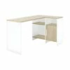 Bureau D'angle Blanc/Bois - LIVERSTIA