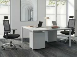 Bureau Bench 2 Personnes - Blanc - L120 Cm - DOWNTOWN