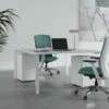 Bureau Bench 2 Personnes - Blanc - L160 Cm - DOWNTOWN