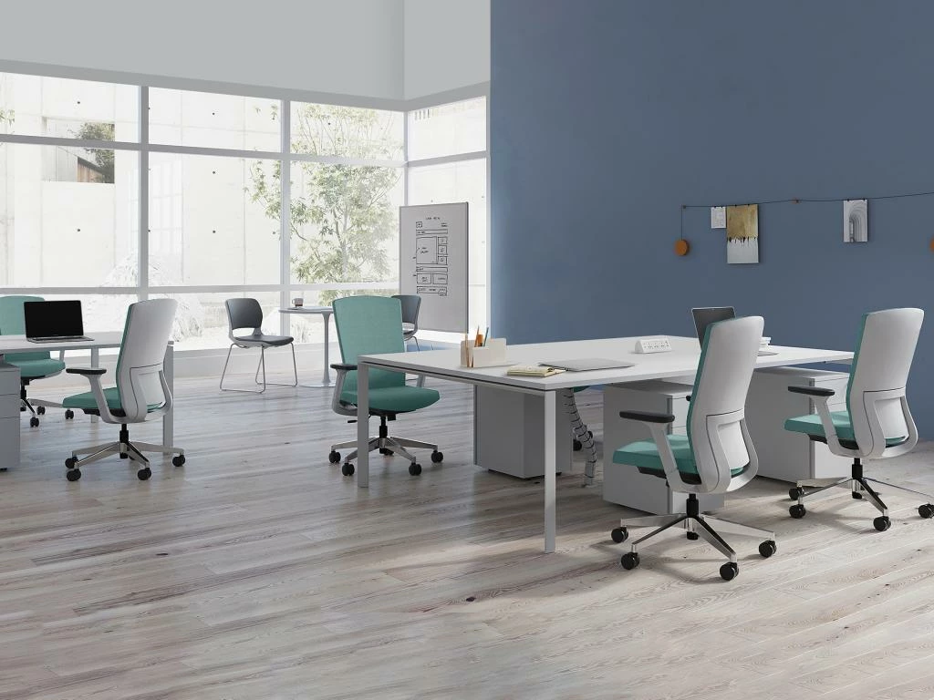 Bureau Bench 4 Personnes - Blanc - L120 Cm - DOWNTOWN 1 Bureau Bench 4 Personnes - Blanc - L120 Cm - DOWNTOWN