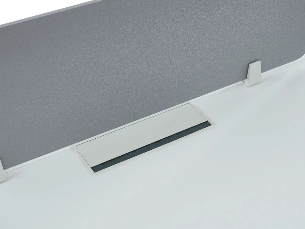 Extension Pour Bureau Bench 2 Personnes - Blanc - L120 Cm - Avec Séparateur - DOWNTOWN 6 Extension Pour Bureau Bench 2 Personnes - Blanc - L120 Cm - Avec Séparateur - DOWNTOWN – Image 6