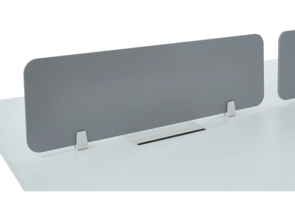 Extension Pour Bureau Bench 2 Personnes - Blanc - L140 Cm - Avec Séparateur - DOWNTOWN 4 Extension Pour Bureau Bench 2 Personnes - Blanc - L140 Cm - Avec Séparateur - DOWNTOWN – Image 4