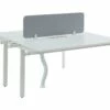 Extension Pour Bureau Bench 2 Personnes - Blanc - L140 Cm - Avec Séparateur - DOWNTOWN