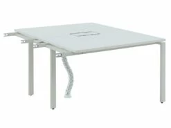 Extension Pour Bureau Bench 2 Personnes - Blanc - L120 Cm - DOWNTOWN -mobilier de bureau Shop meuble bureau 12434125