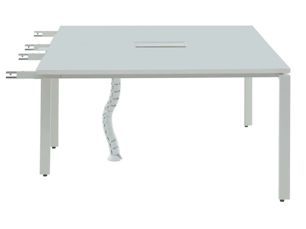 Extension Pour Bureau Bench 2 Personnes - Blanc - L140 Cm - DOWNTOWN 1 Extension Pour Bureau Bench 2 Personnes - Blanc - L140 Cm - DOWNTOWN