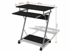 Bureau Table Meuble Travail Informatique De Bureau Noire Pour Ordinateur 0502096 -mobilier de bureau Shop meuble bureau 12460289