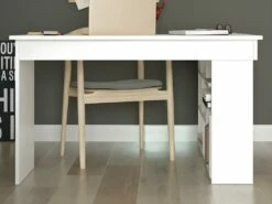 Bureau D'angle Avec Rangements - Coloris : Blanc - LILEUL -mobilier de bureau Shop meuble bureau 12461277