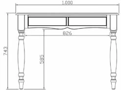 Secrétaire - Bonheur Du Jour Pin Miel -mobilier de bureau Shop meuble bureau 12495111