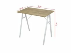 Table D'ordinateur Bureau De Jeu Gaming Moderne En Acier Bois Beige -mobilier de bureau Shop meuble bureau 12520003