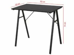 Bureau D'ordinateur Table De Jeu En Bois Et Acier Noir Bureau Maison -mobilier de bureau Shop meuble bureau 12520011