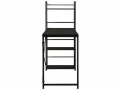Table De Bureau Pour PC Avec Bibliothèque Bois Noir Métal Moderne -mobilier de bureau Shop meuble bureau 12520033