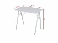 Table D'ordinateur Pour PC En Bois Acier Blanc De Style Moderne -mobilier de bureau Shop meuble bureau 12520047