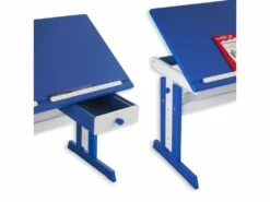 Bureau Enfant écolier Junior FLEXI Table à Dessin Réglable En Hauteur Et Pupitre Inclinable Avec 1 Tiroir En Pin Lasuré Blanc Bleu 9 Bureau Enfant écolier Junior FLEXI Table à Dessin Réglable En Hauteur Et Pupitre Inclinable Avec 1 Tiroir En Pin Lasuré Blanc Bleu -mobilier de bureau Shop meuble bureau 12851181