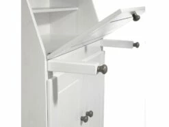 Bureau Secrétaire DAVID Avec Abattant Rangement Plusieurs étagères 2 Portes Plan De Travail Rabattable, En Pin Massif Taupe Et Blanc 9 Bureau Secrétaire DAVID Avec Abattant Rangement Plusieurs étagères 2 Portes Plan De Travail Rabattable, En Pin Massif Taupe Et Blanc -mobilier de bureau Shop meuble bureau 12851243
