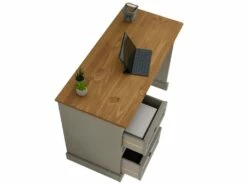 Bureau RAMON Avec Rangement 4 Tiroirs, Style Mexicain, En Pin Massif Lasuré Gris Et Brun 9 Bureau RAMON Avec Rangement 4 Tiroirs, Style Mexicain, En Pin Massif Lasuré Gris Et Brun -mobilier de bureau Shop meuble bureau 12851353