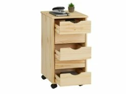 Caisson De Bureau LAGOS Meuble De Rangement Sur Roulettes Avec 5 Tiroirs, En Pin Massif Finition Vernis Naturel 8 Caisson De Bureau LAGOS Meuble De Rangement Sur Roulettes Avec 5 Tiroirs, En Pin Massif Finition Vernis Naturel -mobilier de bureau Shop meuble bureau 12852253