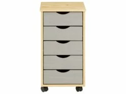 Caisson De Bureau LAGOS Meuble De Rangement Sur Roulettes Avec 5 Tiroirs, En Pin Massif Finition Vernis Naturel Et Lasuré Gris 7 Caisson De Bureau LAGOS Meuble De Rangement Sur Roulettes Avec 5 Tiroirs, En Pin Massif Finition Vernis Naturel Et Lasuré Gris -mobilier de bureau Shop meuble bureau 12852761