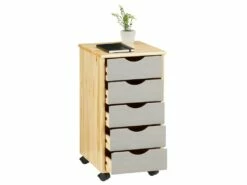 Caisson De Bureau LAGOS Meuble De Rangement Sur Roulettes Avec 5 Tiroirs, En Pin Massif Finition Vernis Naturel Et Lasuré Gris 8 Caisson De Bureau LAGOS Meuble De Rangement Sur Roulettes Avec 5 Tiroirs, En Pin Massif Finition Vernis Naturel Et Lasuré Gris -mobilier de bureau Shop meuble bureau 12852763