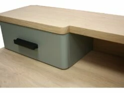 Bureau Chêne Blanchi Massif Et Laqué, 4 Tiroirs - 120L X 50P -mobilier de bureau Shop meuble bureau 12989065