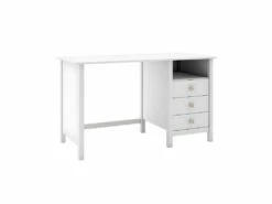 DAVA - Bureau 3 Tiroirs En Pin Massif Blanc 7 DAVA - Bureau 3 Tiroirs En Pin Massif Blanc -mobilier de bureau Shop meuble bureau 13030559