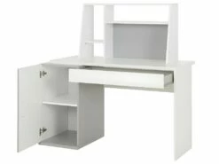 Bureau Avec Rangements Iséo Blanc Et Gris Clair -mobilier de bureau Shop meuble bureau 13069645