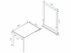 Bureau Tableau 2en1 Pavel Rouge -mobilier de bureau Shop meuble bureau 13069689