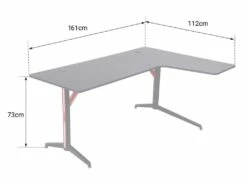 Bureau D'angle Gamer NINA - HAPPY GARDEN -mobilier de bureau Shop meuble bureau 13089311