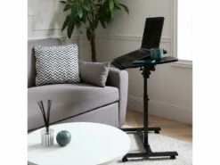 Table Pour Ordinateur à Roulettes Noire SABINE - HAPPY GARDEN -mobilier de bureau Shop meuble bureau 13089335