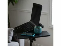 Table Pour Ordinateur à Roulettes Noire SABINE - HAPPY GARDEN -mobilier de bureau Shop meuble bureau 13089337