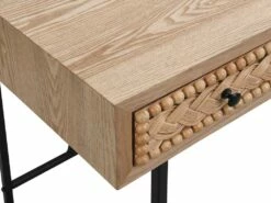 Bureau Avec 3 Tiroirs - MDF Et Métal - Coloris : Naturel Et Noir - AKIVI 14 Bureau Avec 3 Tiroirs - MDF Et Métal - Coloris : Naturel Et Noir - AKIVI -mobilier de bureau Shop meuble bureau 13226659