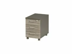 Caisson De Bureau 3 Tiroirs Chêne Gris - ETIENNE