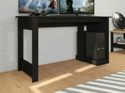 Bureau Gamer 136 Cm Noir -mobilier de bureau Shop meuble bureau 13239041