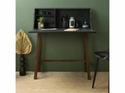 Cabinet Sur Pieds Hauts Bois Fonce Emile -mobilier de bureau Shop meuble bureau 13505083