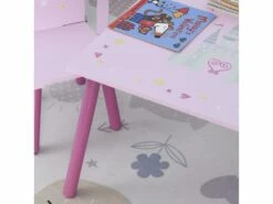 Ensemble Table Et Chaises Enfant Design Princesse Motif Château Bois Pin MDF Rose -mobilier de bureau Shop meuble bureau 13884569