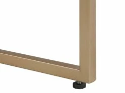 Bureau Console Avec 3 Tiroirs - MDF Et Métal - Naturel Et Doré - DEYAM -mobilier de bureau Shop meuble bureau 14023433